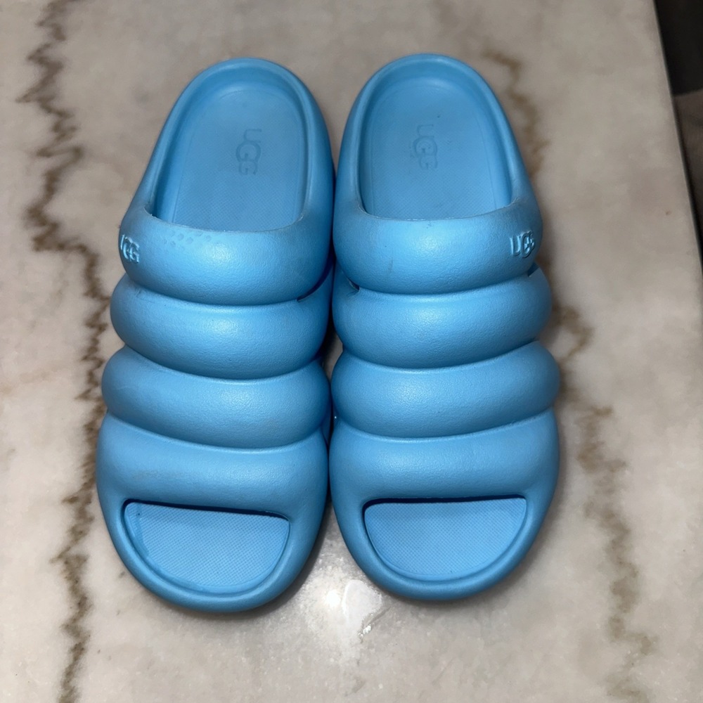 UGG Women's Sport Yeah‎ Clog Slip-On Shoes, Size 5 Blue Authentic